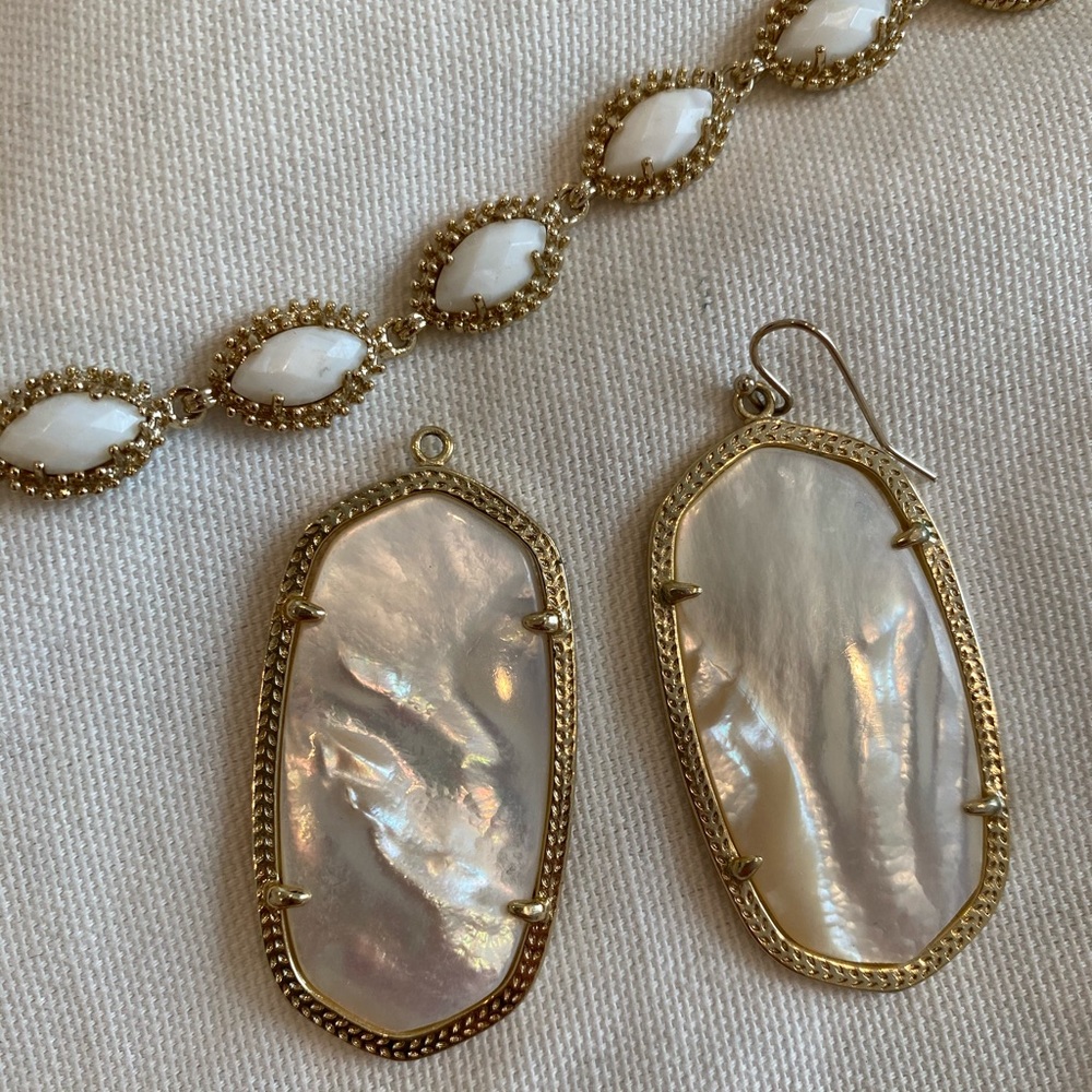 Kendra Scott Earrings + Matching Bracelet